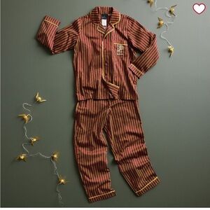 Pottery Barn Teen Harry Potter Gryffindor Stripe Pajama Set - Size XL NWT